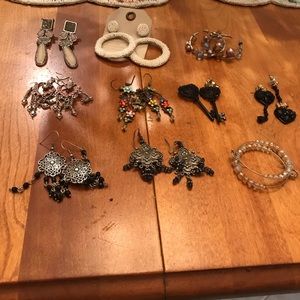Assorted earrings boutiques, Chico’s, etc